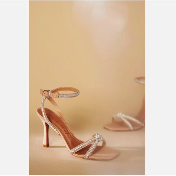 New Anthropologie Vicenza Deena Crystal Heels Size 10 MSRP: $140